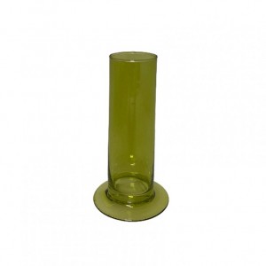 MONOFIORE VETRO D5 H 15 CM - verde oliva