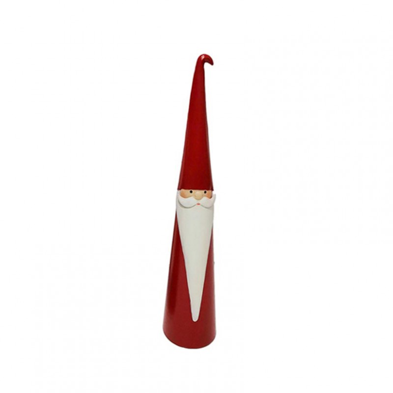 Babbo natale met. d9,5 h50cm - rosso