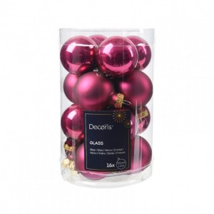 BOX SFERE vetro PZ16 D3,5cm-pomegranate