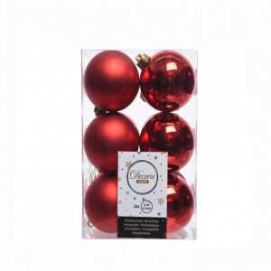 BOX SFERE PVC PZ12 D60mm-xmas red