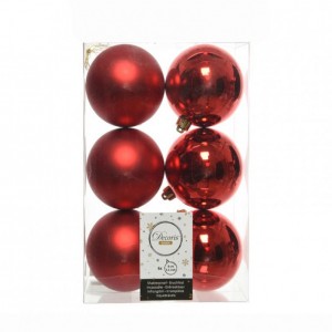 BOX SFERE PVC PZ6 D80mm - xmas red