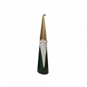 BABBO NATALE MET. D22 H119 cm - verde/or