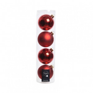 BOX SFERE vetro PZ4 D100mm - xmas red