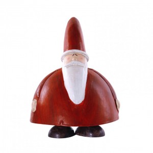 BABBO NATALE METALLO 13X11XH17CM