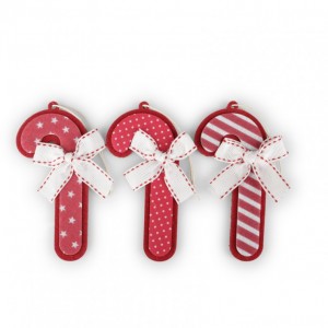 CANDY CANE 11,3cm 2ass. 12pz - rosso/bia