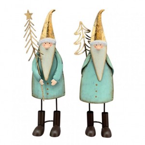 BABBO NATALE MET. 2mod. 29X7X7,5cm