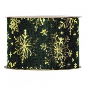 N/GOLD FLAKES 63mm 10mt - dark green