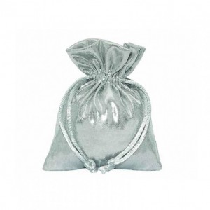 SACCHETTO LUXURY 8X10cm 10pz - silver