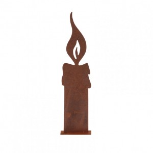 CANDELA METALLO 12X5 H48cm - rusty