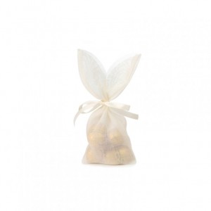 SACCHETTO BUNNY 17X8cm 5pz - crema