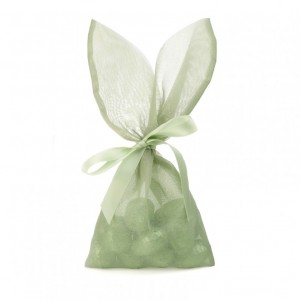 SACCHETTO BUNNY 29X13,7cm 5pz - verde ni