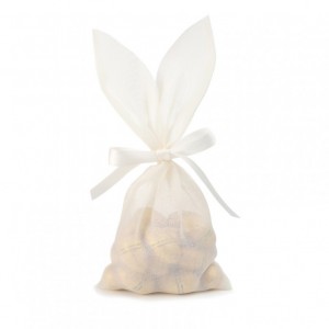 SACCHETTO BUNNY 29X13,7cm 5pz - crema