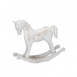 CAVALLO DONDOLO MDF 26,5X6,5 H23 - white