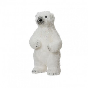 ORSO PELLICCIA 13X15XH29cm - white