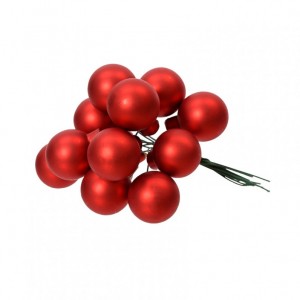 PICK SFERA D2cm 144pz - xmas red opaco