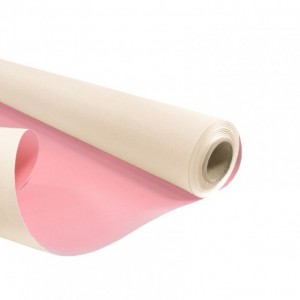 BOBINA DUO KRAFT 0.79X40MT-beige/rose