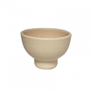 COPPETTA terracotta D17 H11 CM- panna