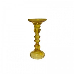 CANDELABRO VETRO D10 H25 - ambra