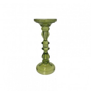 CANDELABRO VETRO D10 H28,5 - verde