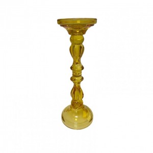 CANDELABRO VETRO D10 H34 - ambra