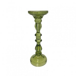 CANDELABRO VETRO D10 H34 - verde