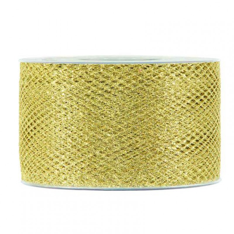 N/xmas net 40mm 30mt - gold