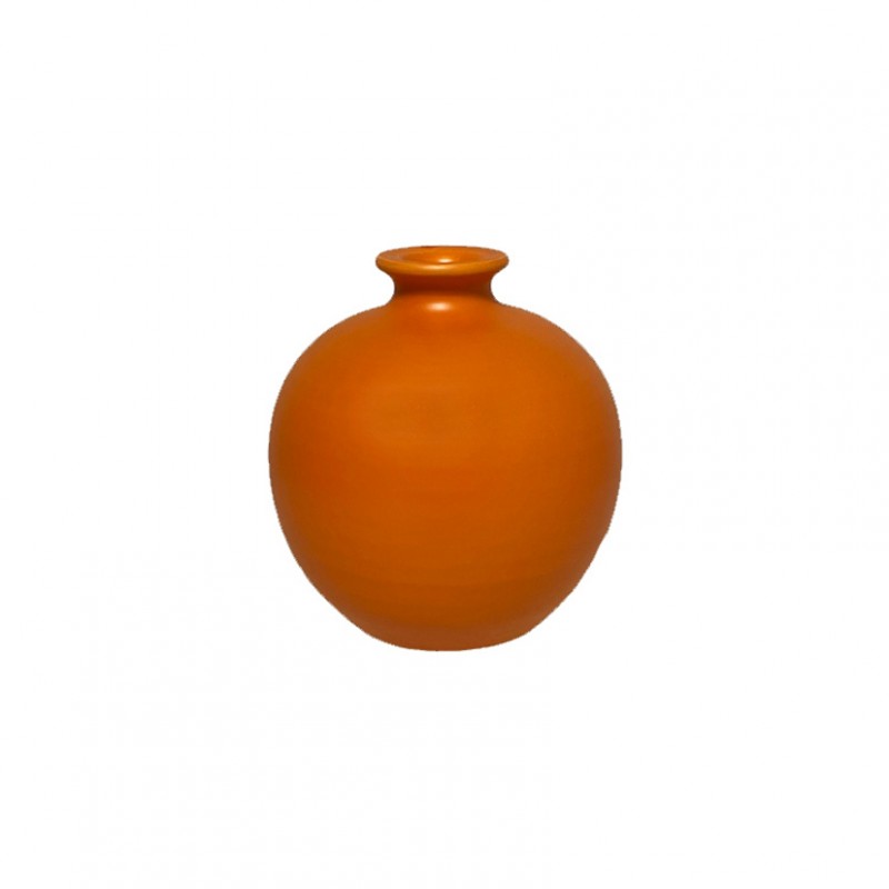 Ampolla terracotta d14 h15 cm -arancio