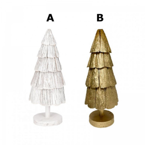 ALBERO D26 H64 cm - white/gold NETTO