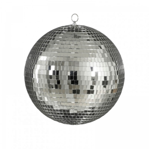 SFERA SCHIUMA C/SPECCHIETTI D30 - silver