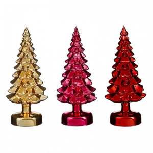 ALBERO VETRO D12 H29 3mod.-red/pink/gold