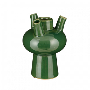 VASO TULIP CERAM. D13 H18 - green