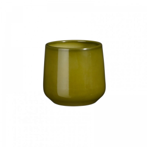 VASO AMBER CERAM. D14 H13,5 - green