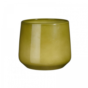 VASO AMBER CERAM. D21 H18 - green