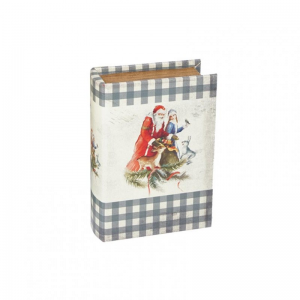 SCATOLA/LIBRO BABBO NATALE 20,5X14,5 H5