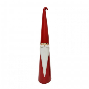 BABBO NATALE MET. D13 H70cm - rosso