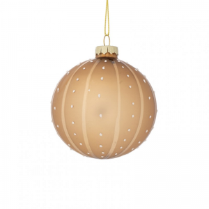 SFERA VETRO DOTS D10cm - oro