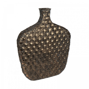 VASO METALLO 64X15X83cm - bronzo