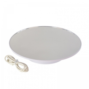 BASE GIREVOLE C/SPECCHIO D32cm - bianco