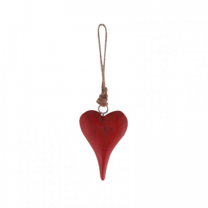 CUORE LEGNO DA APP. 6X2X10 cm - rosso