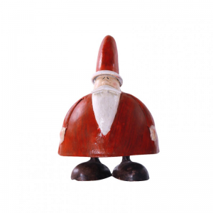 BABBO NATALE METALLO 10X8XH15CM