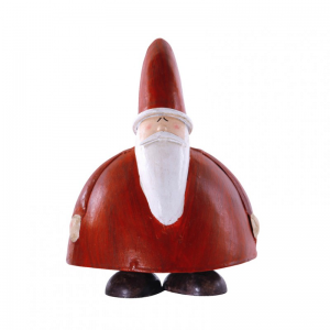 BABBO NATALE METALLO 13X11XH17CM