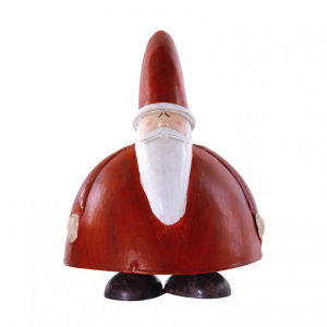 BABBO NATALE METALLO 16X14XH21CM