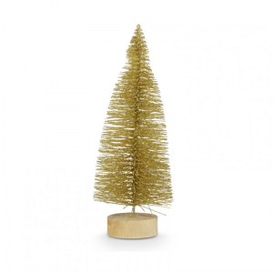 ALBERO BASE LEGNO H20 cm PZ6 - oro