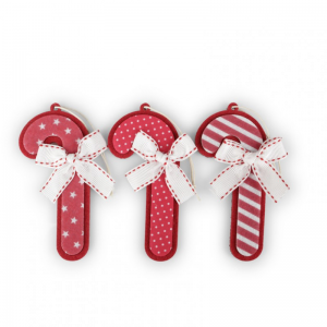 CANDY CANE 11,3cm 2ass. 12pz - rosso/bia