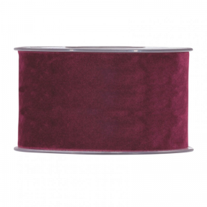 N/DOUBLE VELVET 63MM 7MT - bordeaux