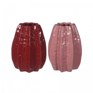 VASO CARAMBOLA ceram.D11,5 H15-2ass.rosa