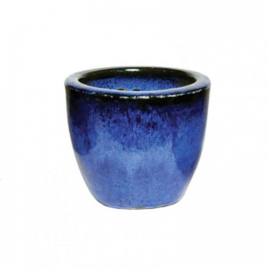 VASO Egg CERAMICA D30 H26 - blue