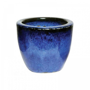 VASO Egg CERAMICA D38 H32 - blue