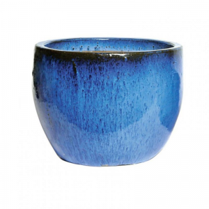 VASO Egg CERAMICA D48 H41 - blue