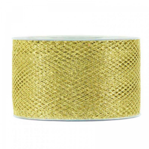 N/XMAS NET 40mm 30mt - gold